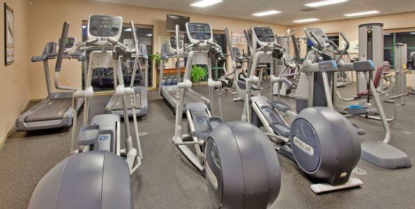 modern gym equipment at Running Y Ranch's Sports Center 